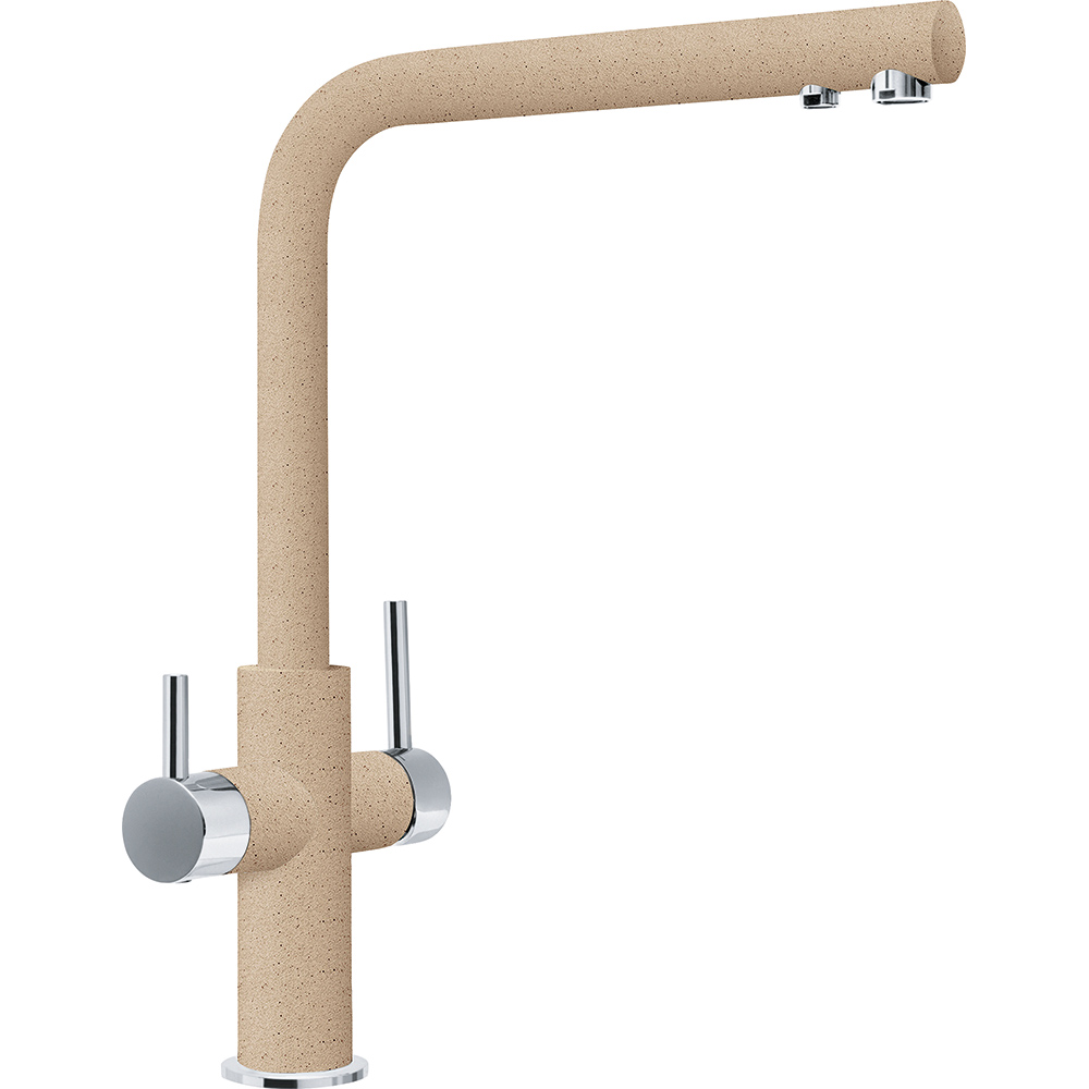 Смеситель кухонный  Franke Neptune Clear Water Поворотный излив Хром/Бежевый sun-id-1699013