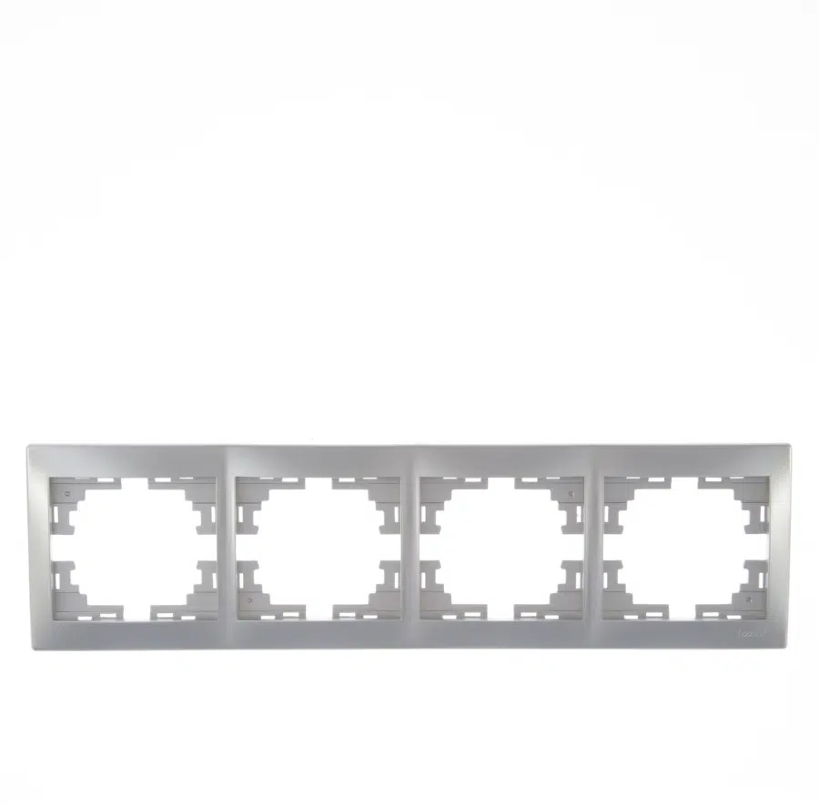 MIRA Рамка 4-ая горизонтальная серебро
