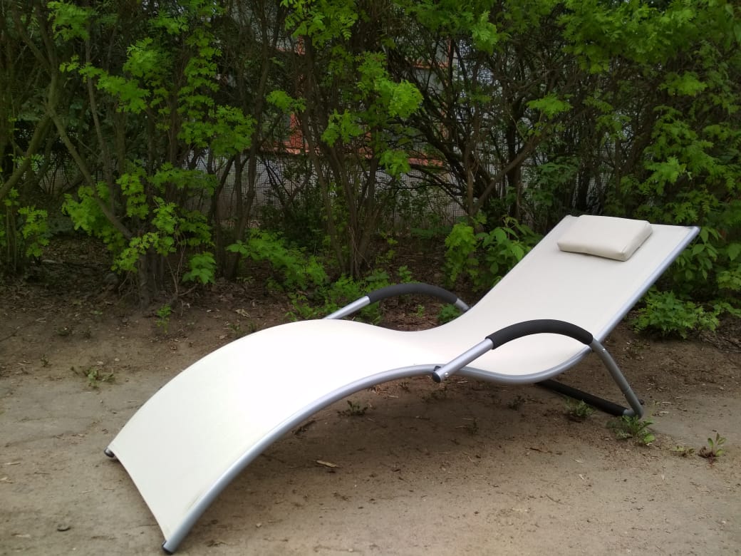 Шезлонг-лежак 68х176 см кремовый Garden Way BRIGO 770505 GARDEN WAY  00-3885121 Бежевый  - Вид №3