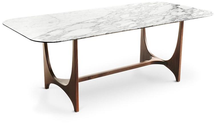 Essential Home Прямоугольный обеденный стол из мрамора calacatta gold La dolce vita sun-id-1365612 - Вид №1