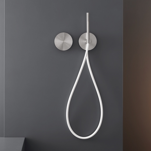 Настенный двойной ручки смеситель с цилиндрическая ручной душ диаметром 18 м т  CIR04 CEADESIGN  - Вид №2