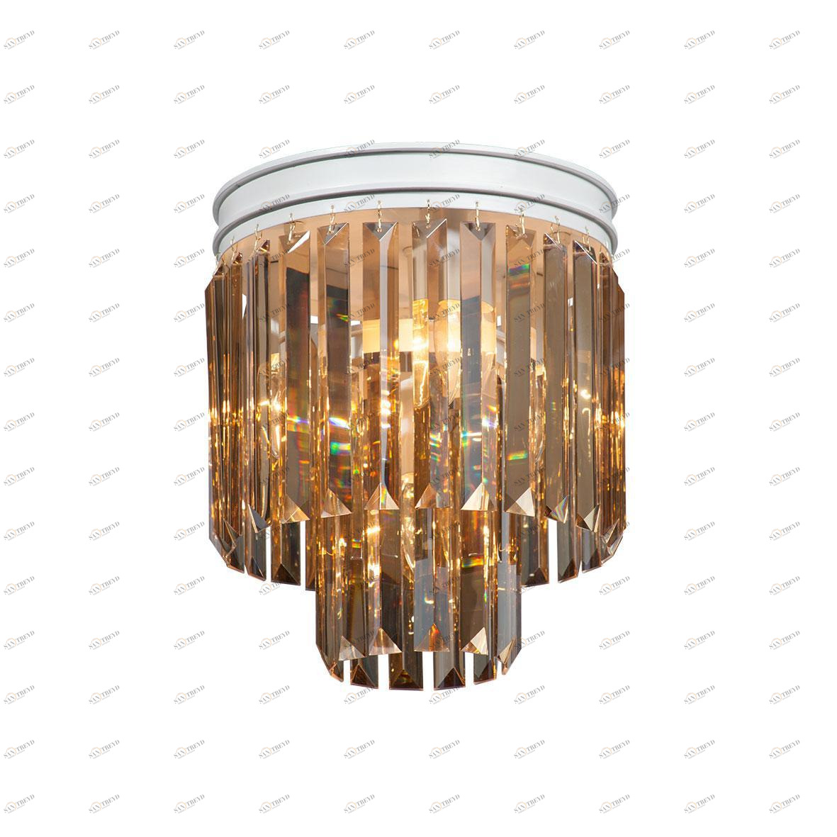 Потолочная люстра Vitaluce V5154-0/3+1PL VITALUCE ДВУХЪЯРУСНЫЕ 194254 Янтарный 