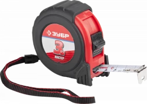 Рулетка Зубр Мастер 3мх16мм обрезиненный корпус