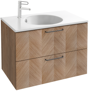 EB2522-R9-NR4 Тумба для столешницы 80 см, 2 ящика, черная ручка JACOB DELAFON ODÉON RIVE GAUCHE