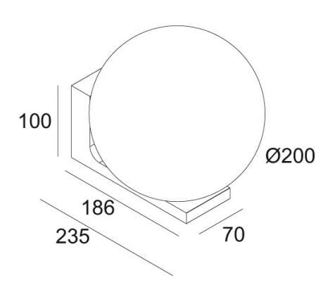 Металлическая светодиодная наружная настенная лампа Deltalight ARCH-00060542 - Вид №7