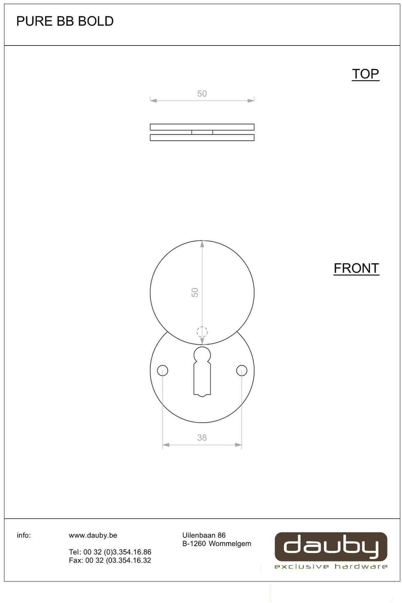 Dauby Круглая насадка Pure® 15083 - Вид №1