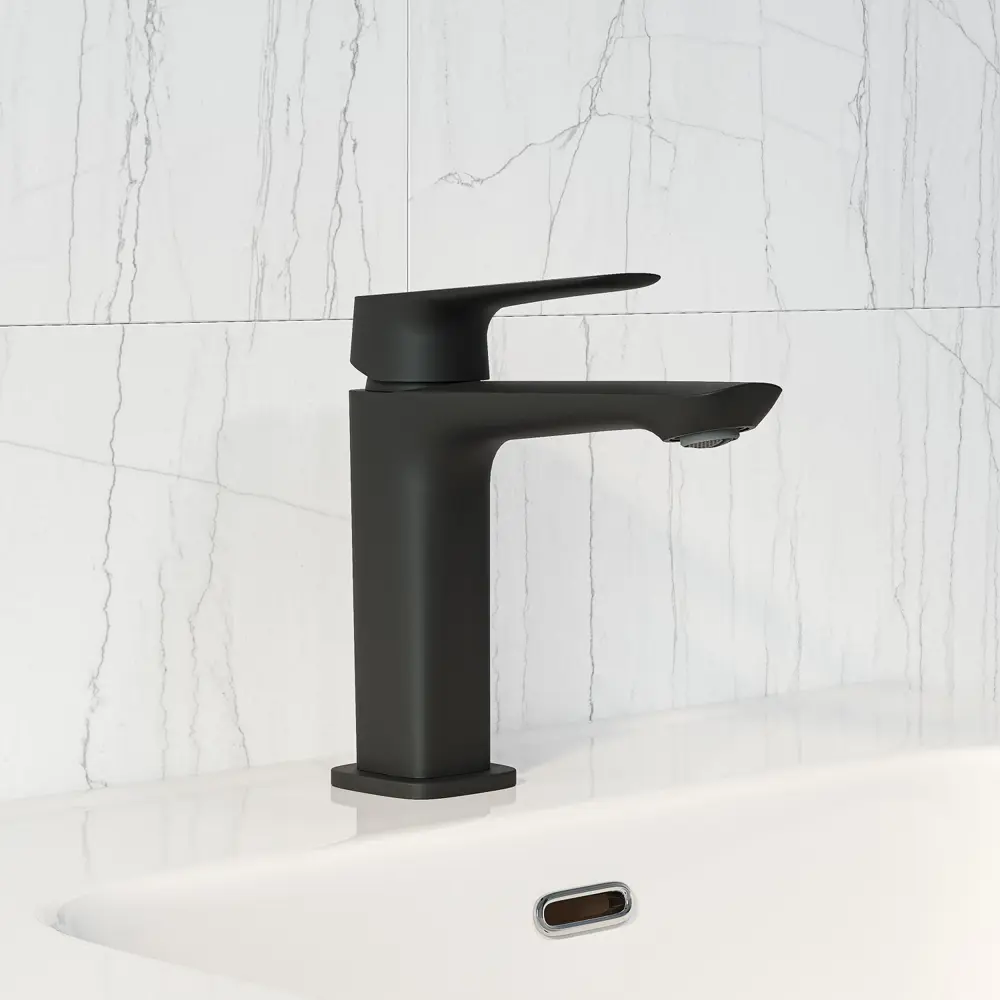 Смеситель для раковины Iddis Token черный матовый 89424263 STLM-1585193 - Вид №1