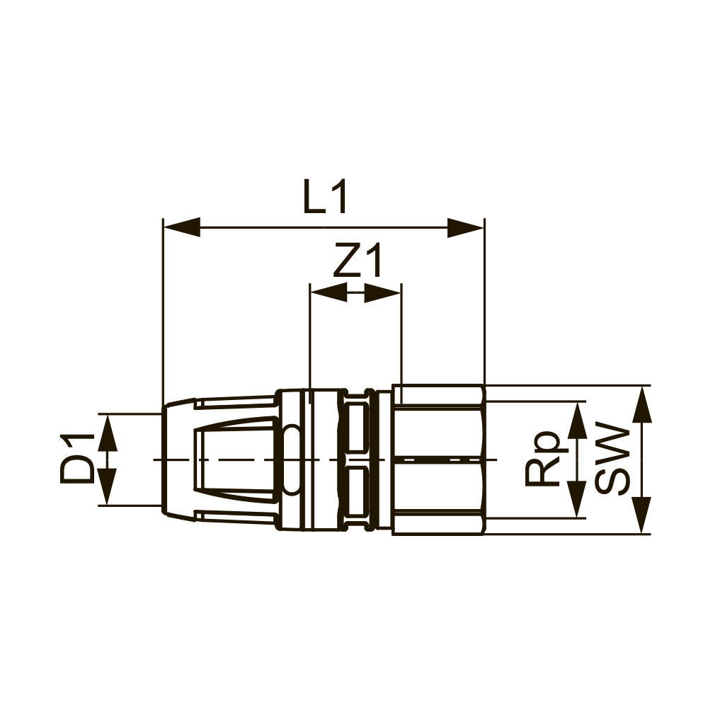8610008 Фитинги push-fit латунь Tece  - Вид №1