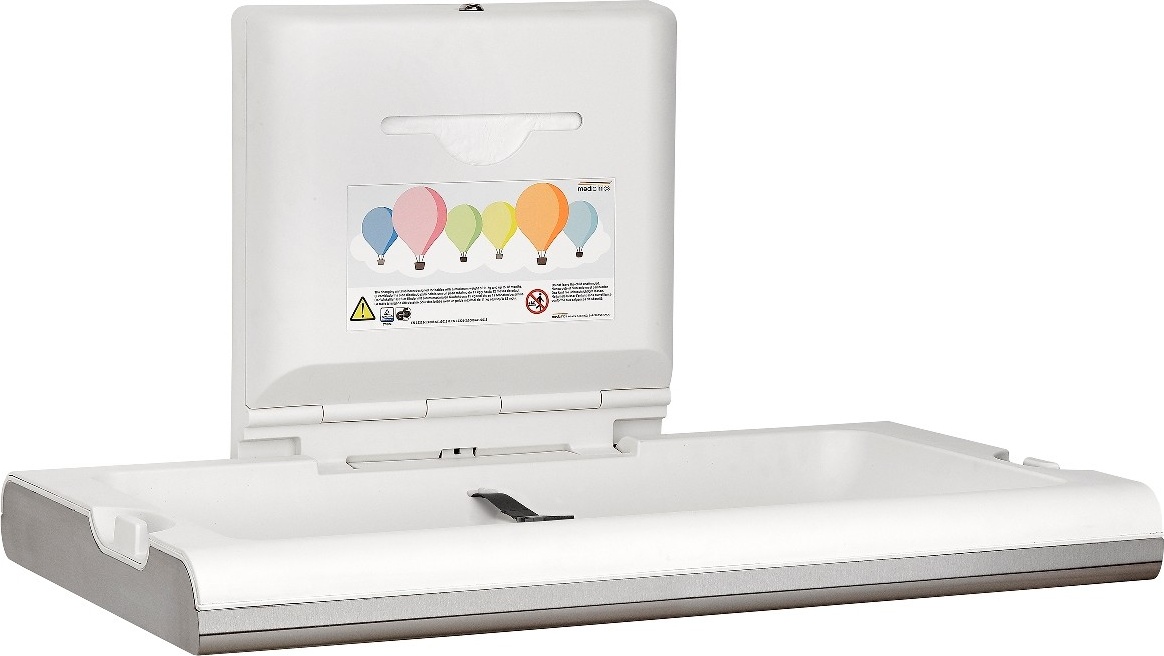 CP0016HCS Горизонтальное пеленальное кресло из полипропилена и сатинированной нержавеющей стали. mediclinics  - Вид №1