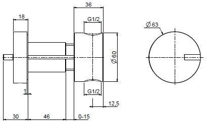 Quadrodesign Настенный пульт дистанционного управления из нержавеющей стали Q sun-id-1401871 - Вид №2