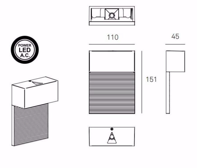 Milan Iluminacion Настенный светильник прямого и отраженного света с диммером Mini led 6273 - Вид №1
