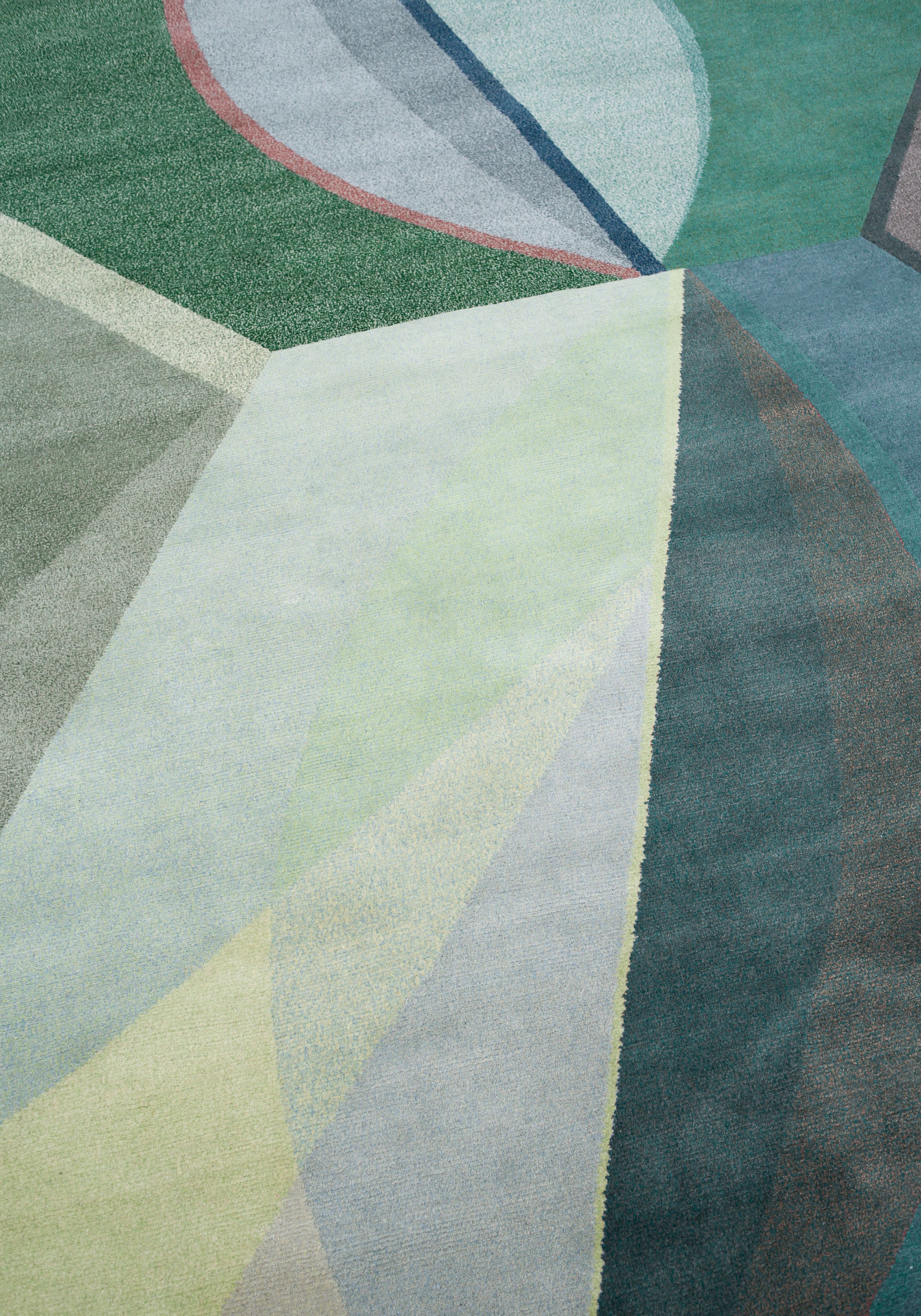 Прямоугольный ковер ручной работы из шерсти Tacchini NARCISO ARCH-00051825 - Вид №3