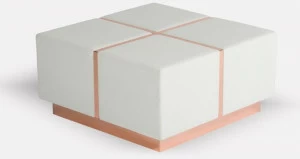 MORADA Квадратный кожаный журнальный столик  Dono ct