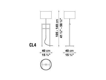 Напольная лампа с тканевым абажуром Maxalto Leukon ARCH-00071378 - Вид №5