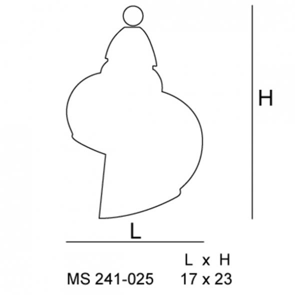 Siru Подвесной светильник из муранского стекла Chiocciola Ms 241-025 abs - Вид №2