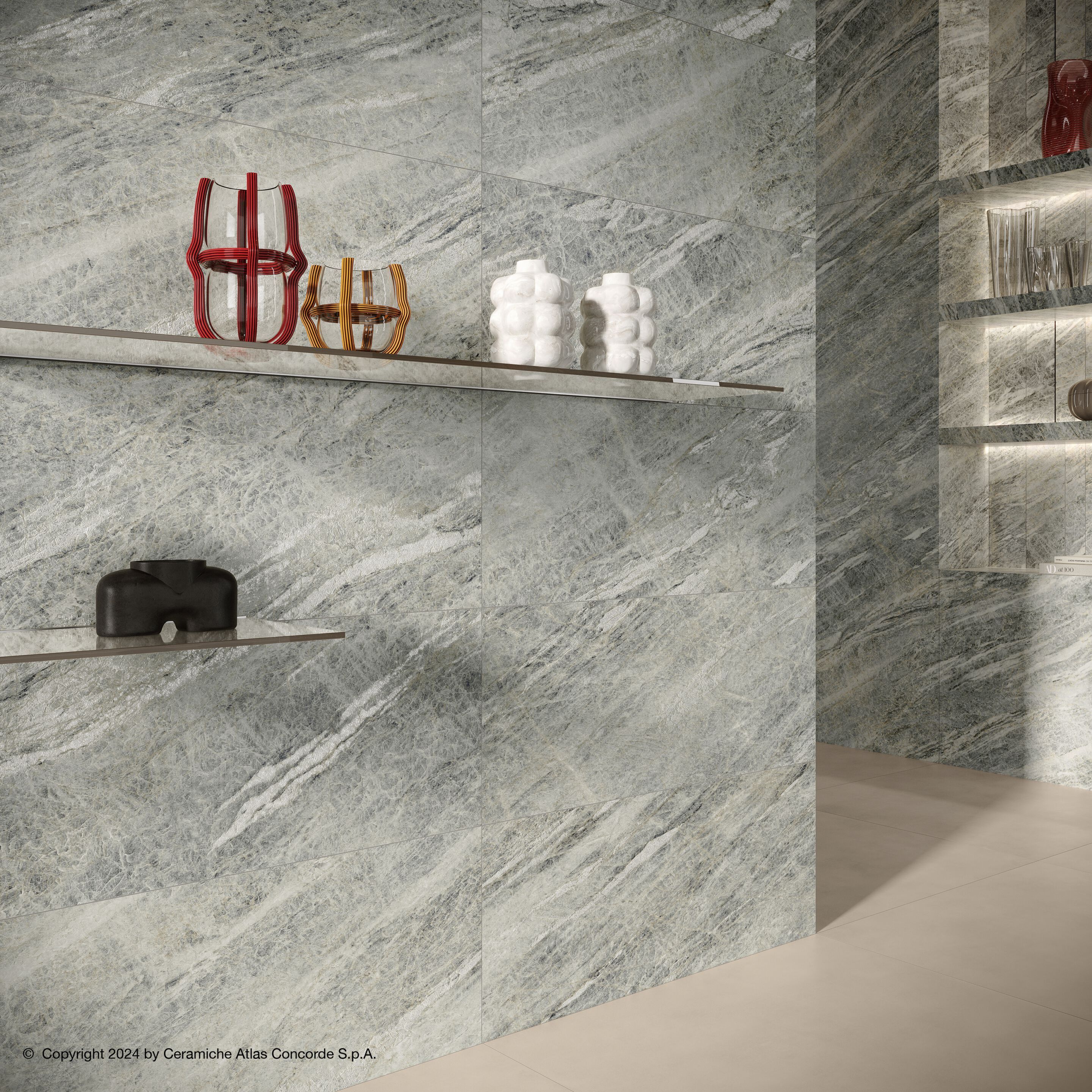 Пол / керамогранит с мраморным эффектом Atlas Concorde Marvel Diva ARCH-00083250 - Вид №1