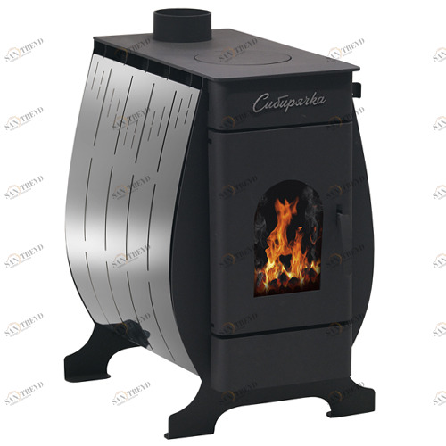 Отопительная печь НМК Сибирячка-12 с кожухом из нержавеющей стали 6650