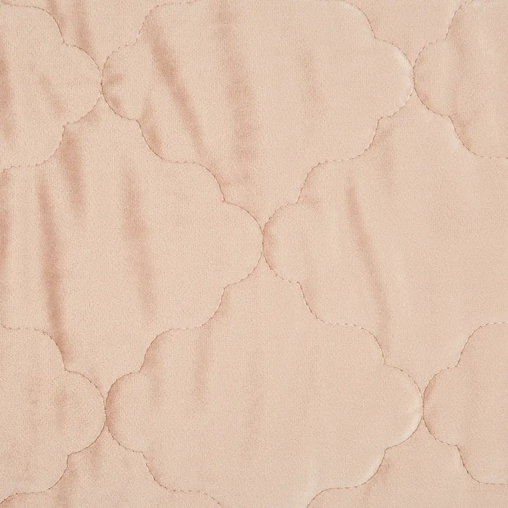 Покрывало Ромб 220x240 см бархат цвет кремовый Бельвита STLM-2016415 - Вид №1