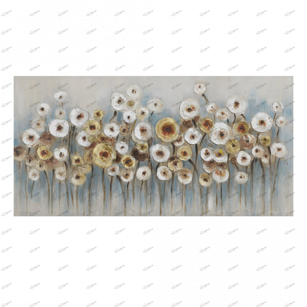 Картина на подрамнике "Поле" TO4ROOMS  212780 Белый;золотой 