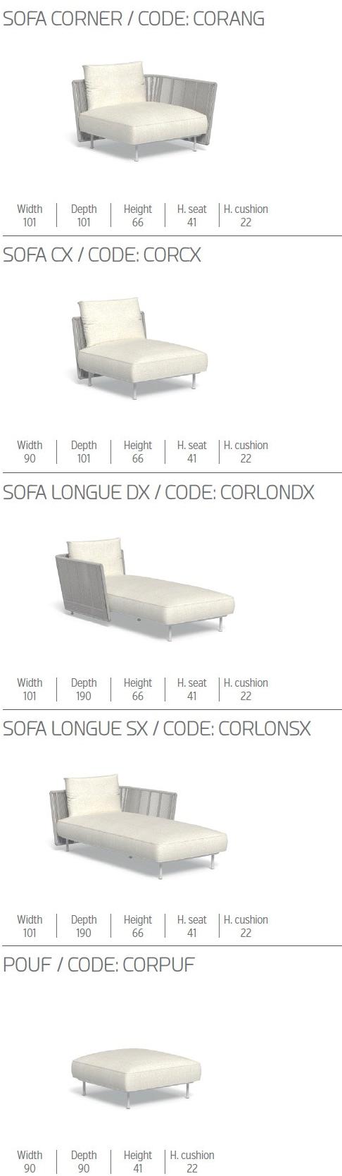 Talenti Садовый диван из модульной ткани Coral sun-id-1465120 - Вид №7