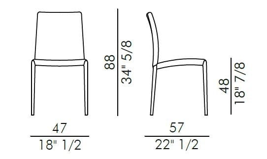 Кожаный мягкий стул EFORMA Азия ARCH-00134535 - Вид №3