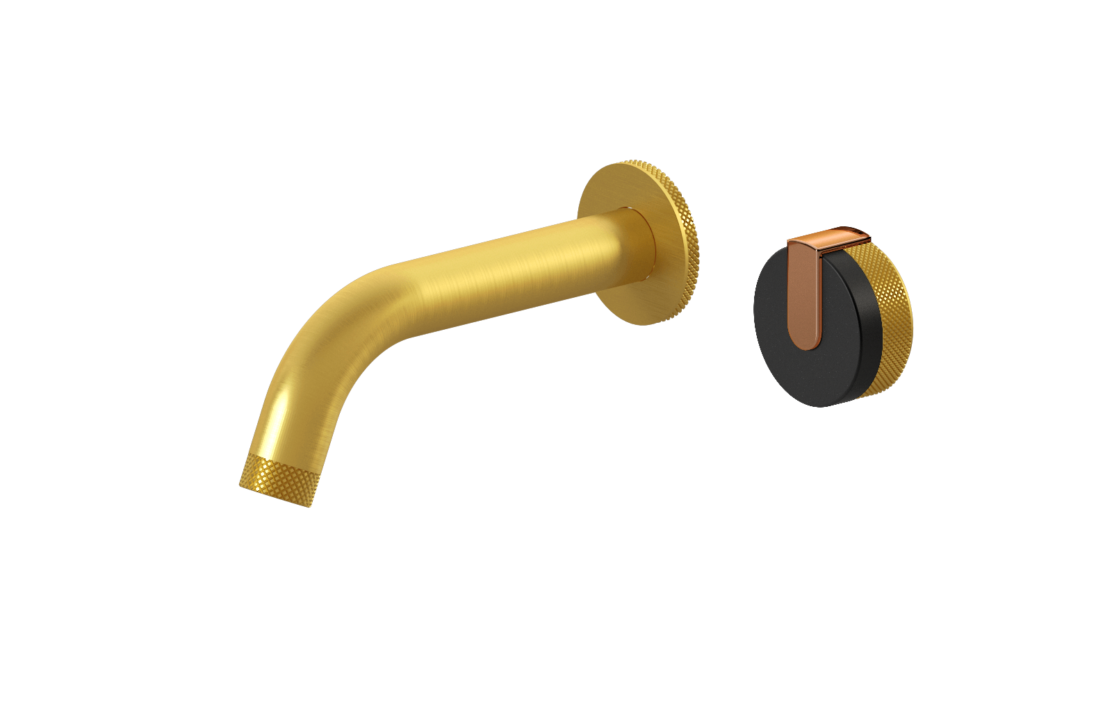 E-11535-R1MBK-L1RG-BAU Настенный прогрессивный смеситель скрытого монтажа для раковины GRAFF MOD+