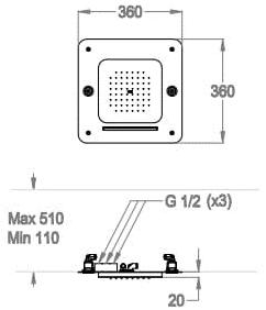 Fir Italia Встроенная лейка для струйного душа My wellness 8572347 - Вид №1