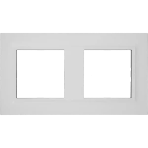 Рамка для розеток и выключателей Legrand Structura 2 поста цвет белый
