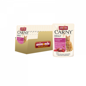 ПР0050433*12 Корм для кошек Carny Adult мясной коктейль пауч 85г (упаковка - 12 шт) Animonda