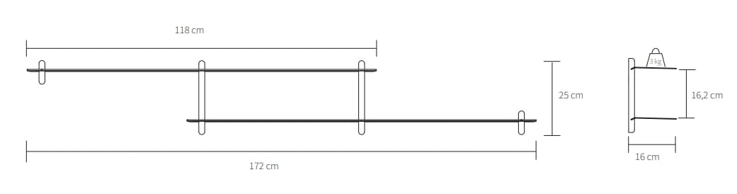 Стальная полка Gejst Nivo ARCH-00093456 - Вид №2