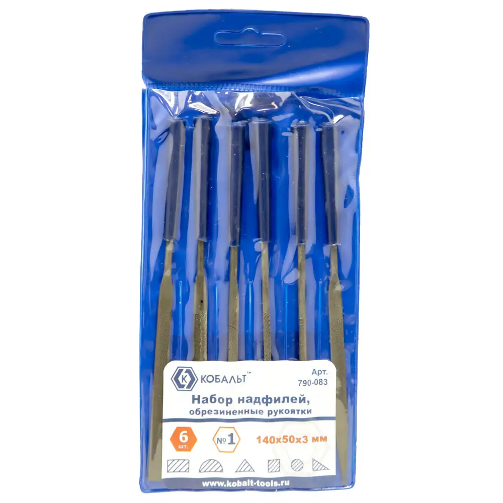Набор надфилей КОБАЛЬТ для точной обработки, 6 предметов 89374053 STLM-1564277