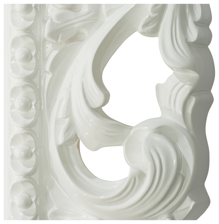 Зеркало ISABELLA овальное без фацета арт. TS-107601-W белый глянец Tessoro TS107601W - Вид №1