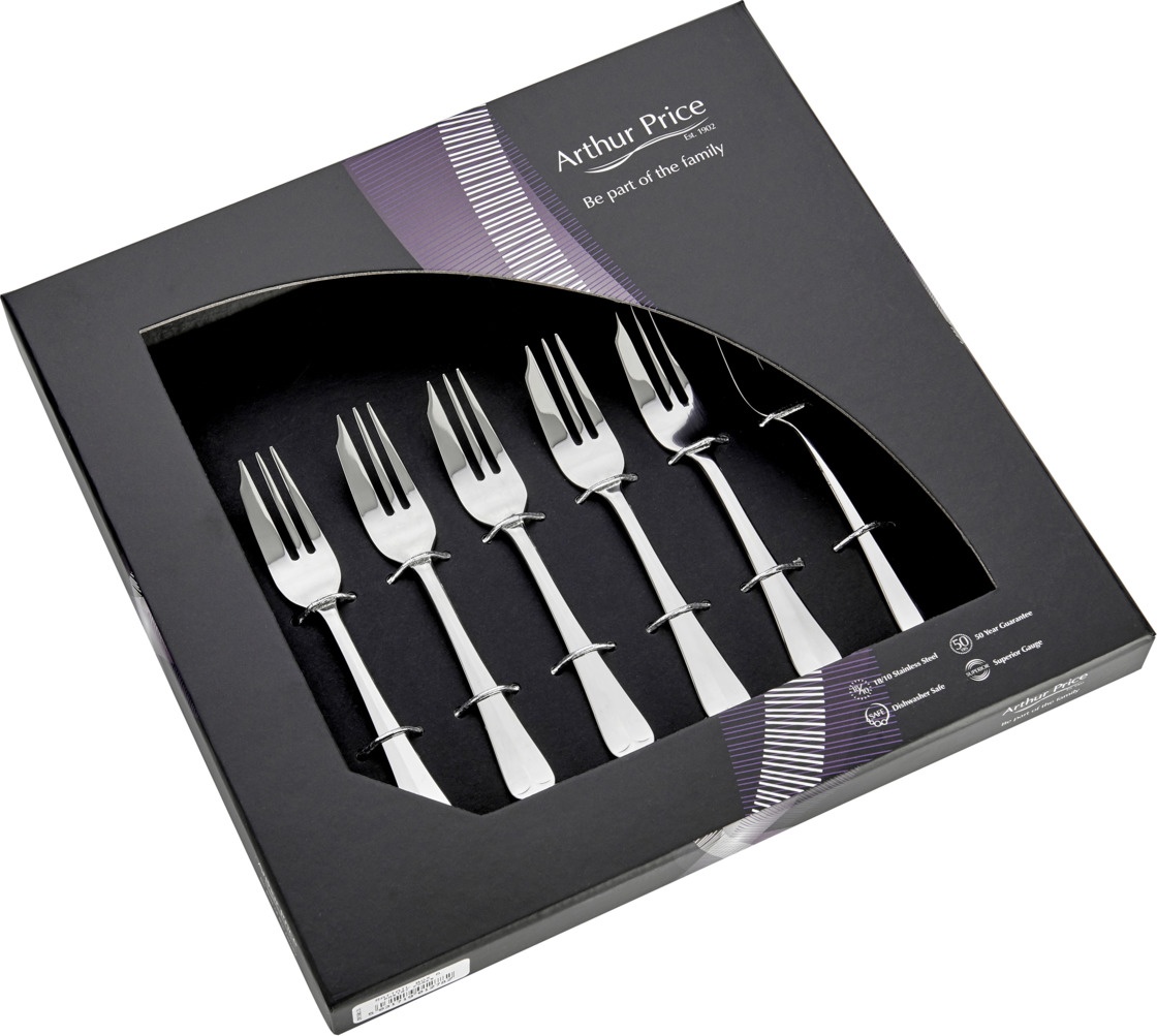 10602163 Arthur Price Набор десертных вилок Arthur Price "Рэттейл", 6шт, п/к Сталь 18/10 