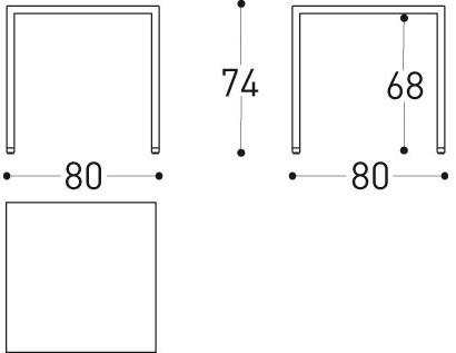 Varaschin Квадратный стол в hpl Victor sun-id-1491796 - Вид №2