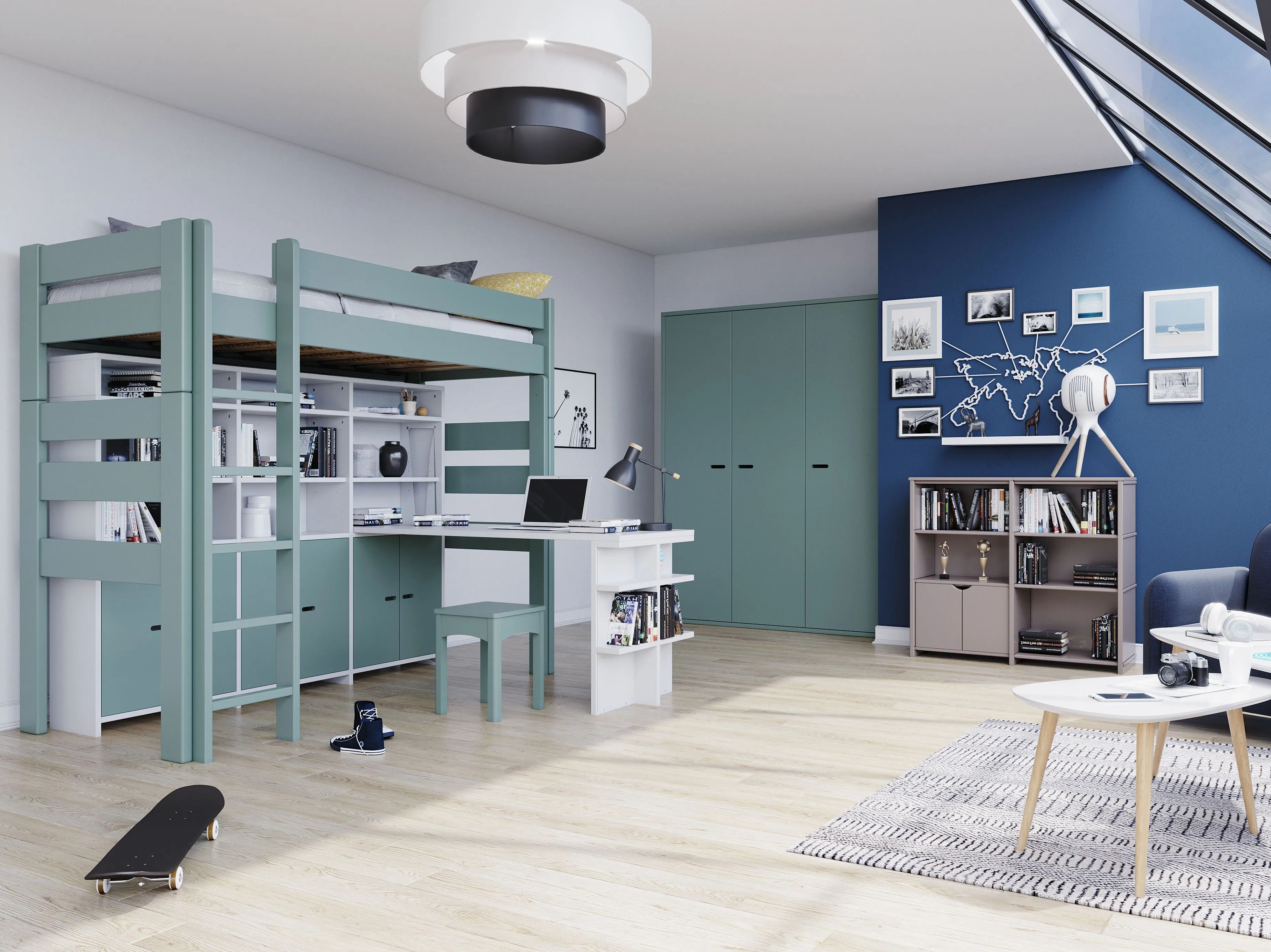 Секционная спальня для мальчиков Mathy by Bols DOMINIQUE ARCH-00132339 - Вид №1