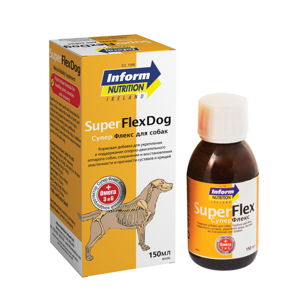 ПР0027448 Кормовая добавка для собак Супер флекс форте 200г Inform NUTRITION 