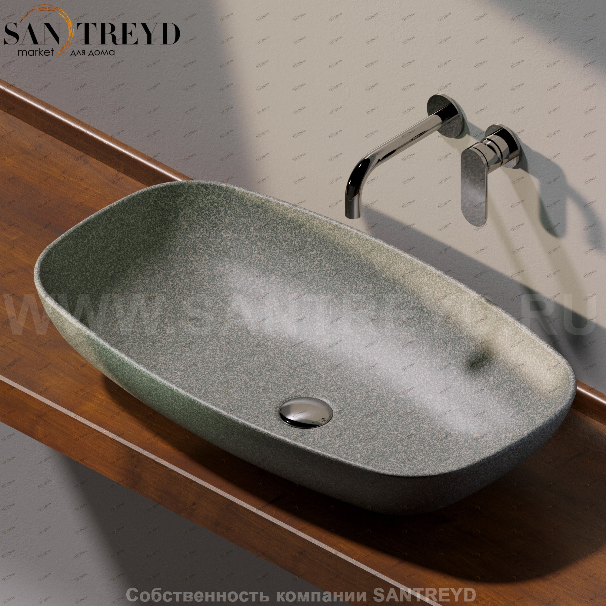 ND75A7037 Накладная раковина на столешницу  прямоугольная Ceramica Flaminia Nuda