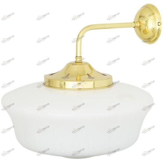 Mullan Lighting Бра из латуни с прямым светом 1920's schoolshouse Mlwl374 