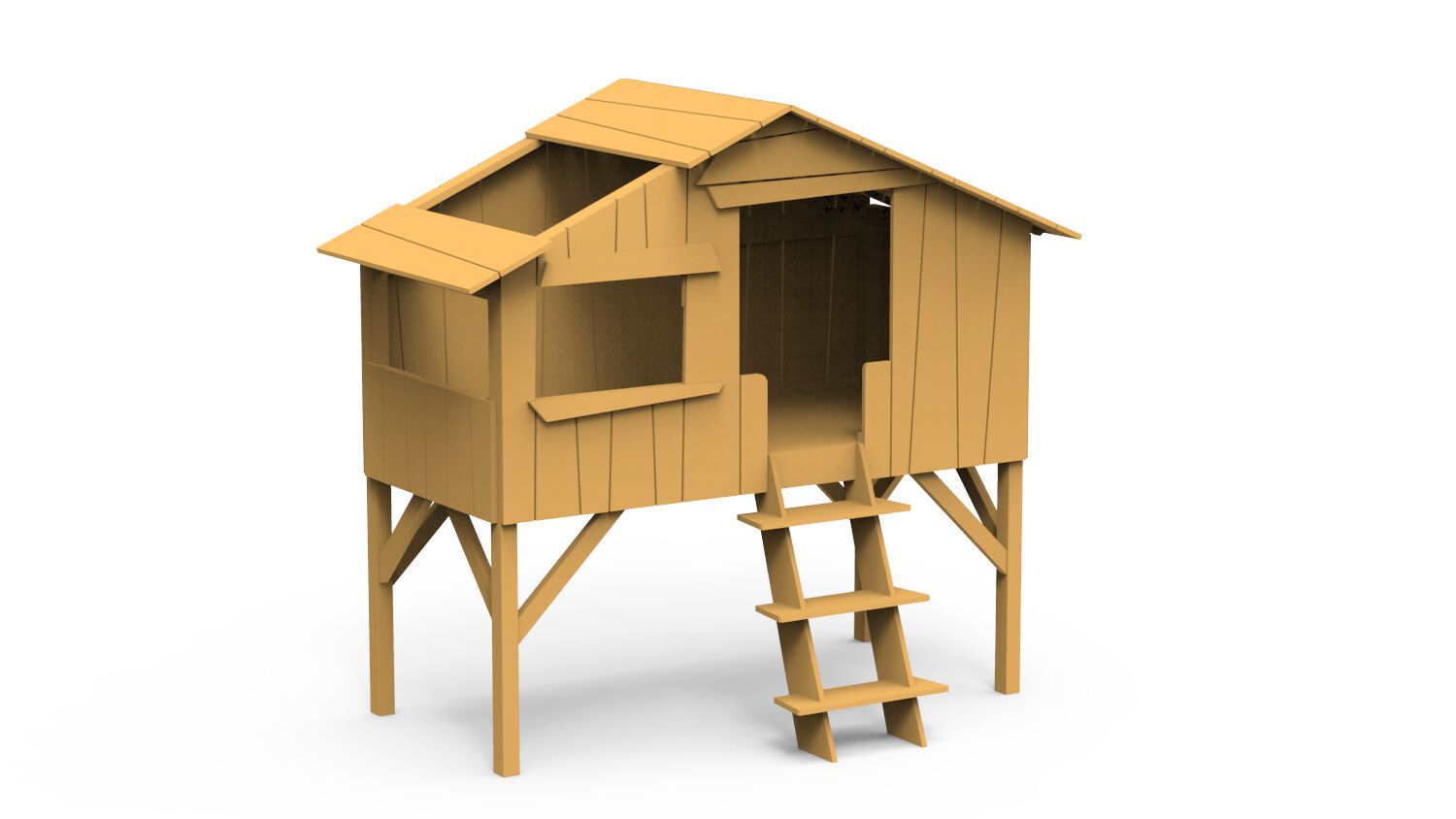 Односпальная кровать из МДФ Mathy by Bols КРОВАТИ И ГОРКИ ДЛЯ ДОМИКОВ НА ДЕРЕВЕ ARCH-00136891 - Вид №50