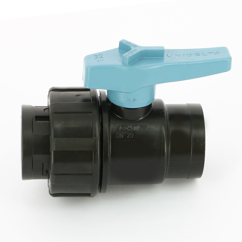 Кран ВВ Unidelta 1" для труб ПНД полипропилен PP-B 1073004004001
