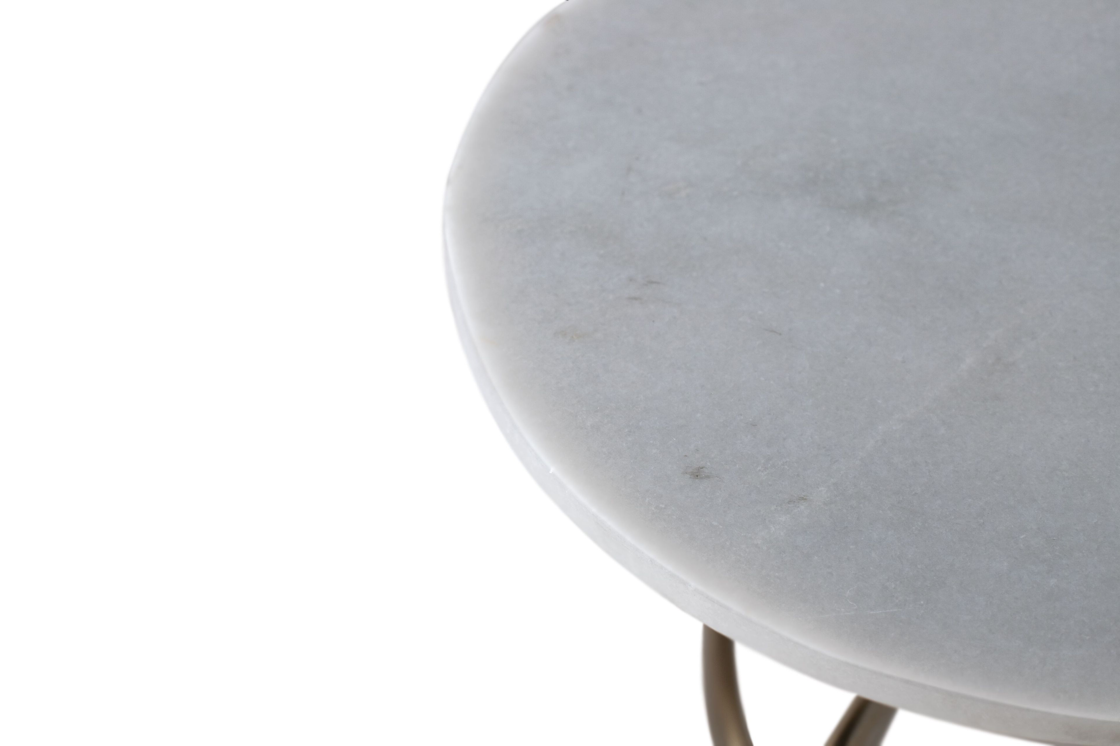 Высокий круглый мраморный журнальный столик Giner y Colomer 1605 ARCH-00044569 - Вид №3