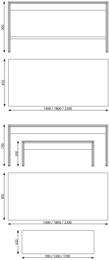 Glimakra of Sweden Прямоугольный деревянный стол для переговоров Limbus sun-id-1514003 - Вид №6