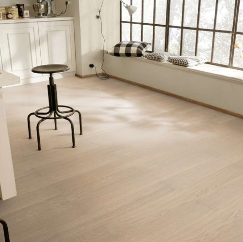 Паркетная доска Meister PS 300 Белый 8090 Дуб Натур с брашью (Текстурированная) 1187х142 мм 2300200072 - Вид №1