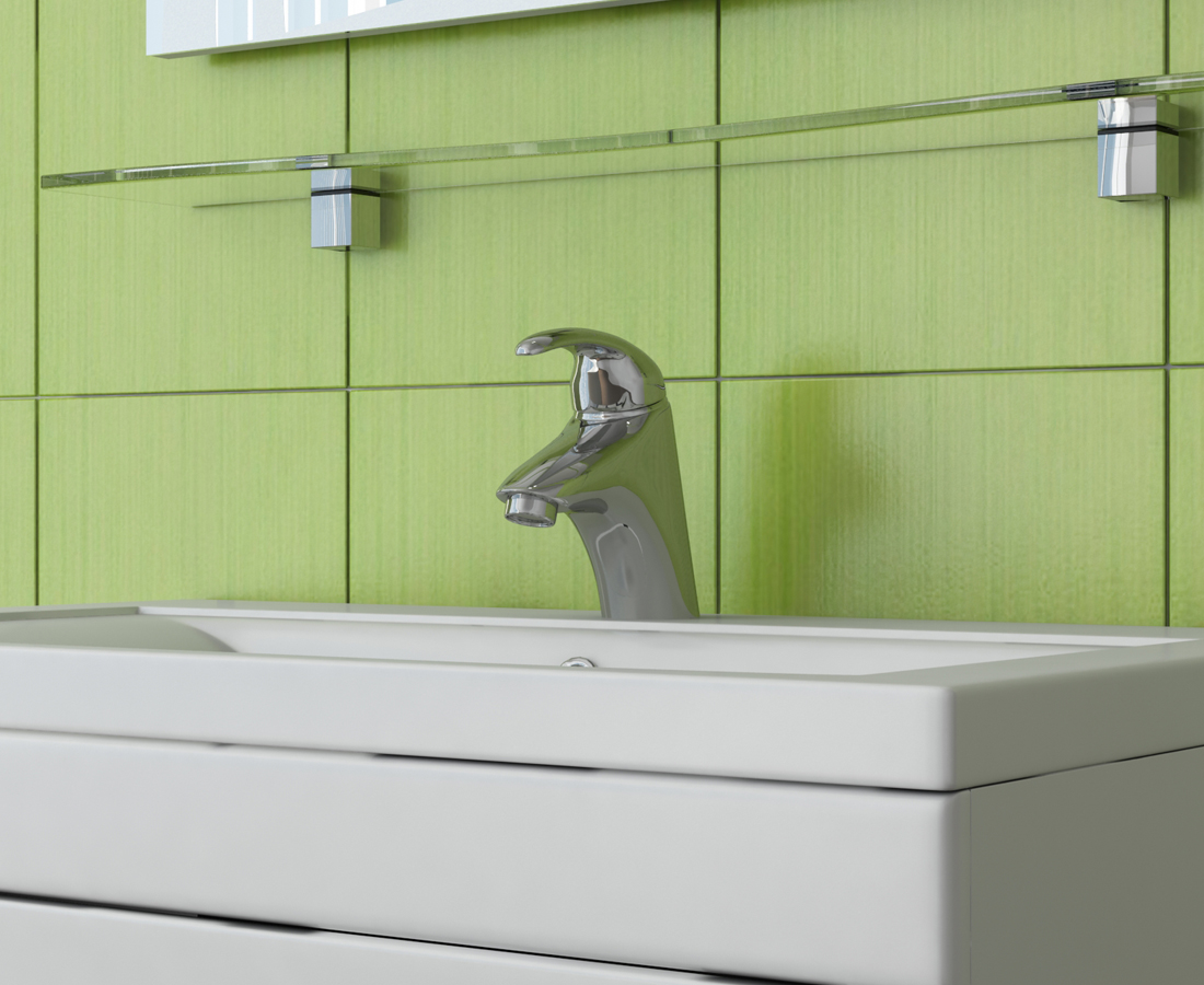 Стеклянная полка 600600⨉120⨉8 мм хром Santreyd VIGO sun-id-665247 - Вид №2