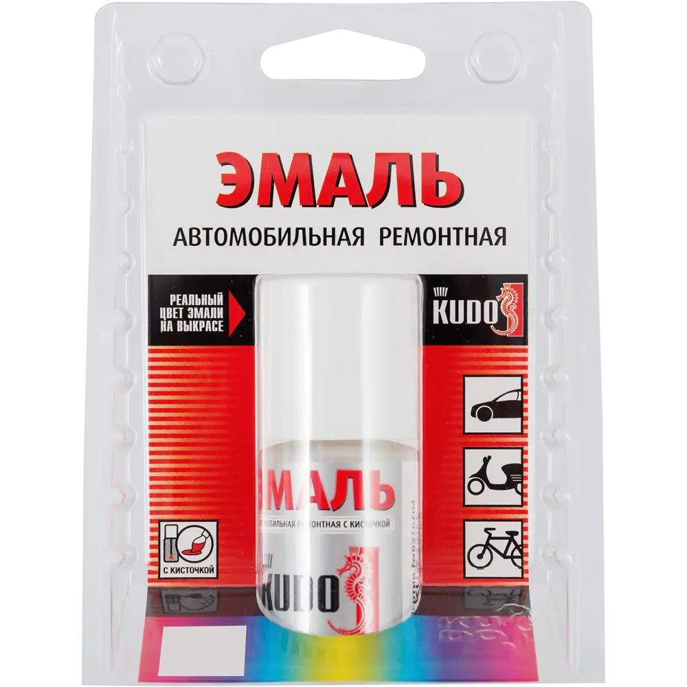 Эмаль автомобильная Kudo с кисточкой цвет Audi Ibis белый 15Мл STLM-2043934 - Вид №3