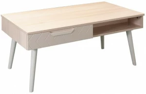 1388 Стол журнальный Сканди Жемчужно-белый R-HOME