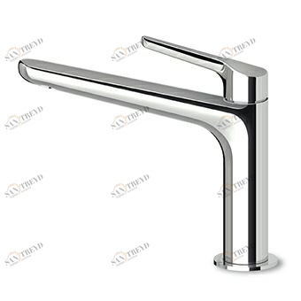 ZMM714 Смеситель для раковины, однорычажный, с удлиненным изливом, аэратором, гибкими шлангами, без слива. Zucchetti Medameda 