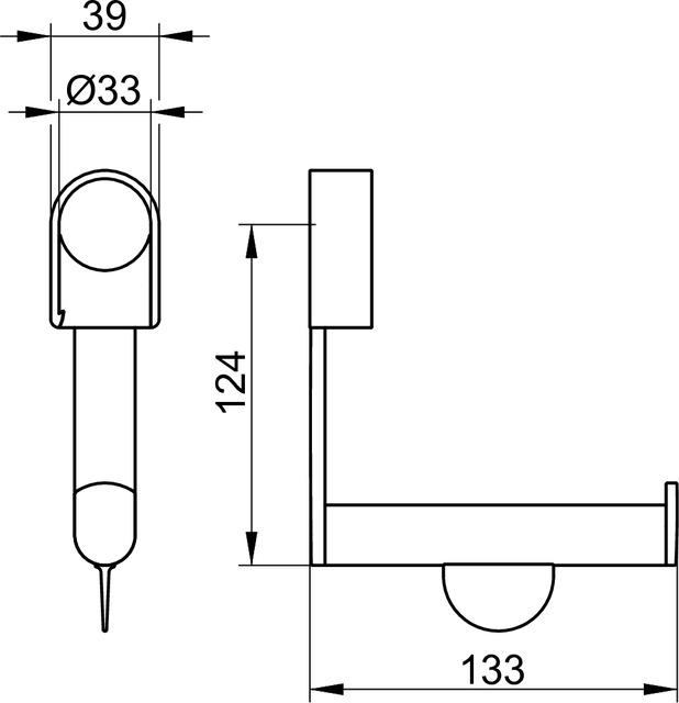 34962010000 Держатель для туалетной бумаги KEUCO Plan Care - Вид №2