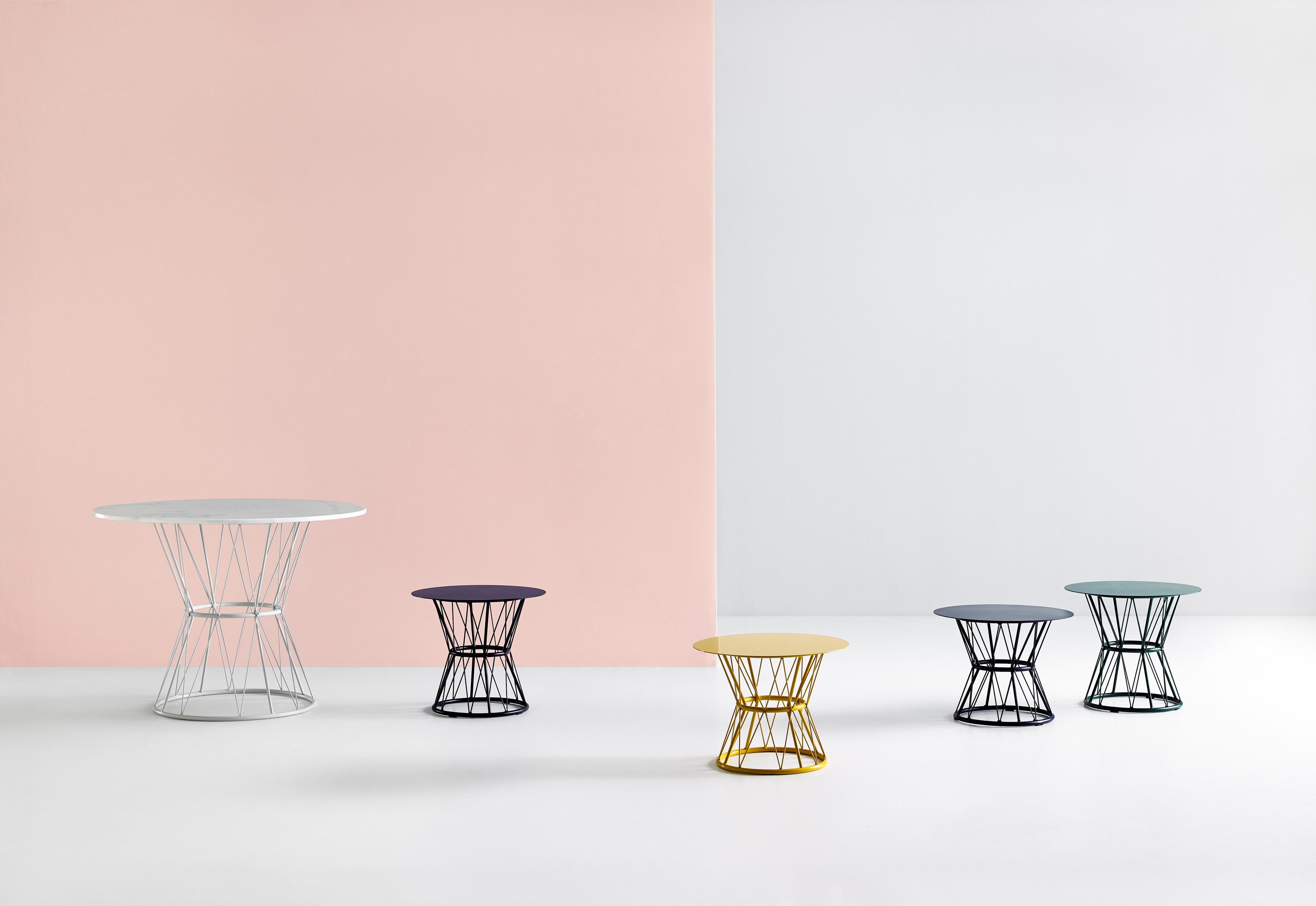 Круглый металлический журнальный столик Mobboli Atenea ARCH-00007730 - Вид №1