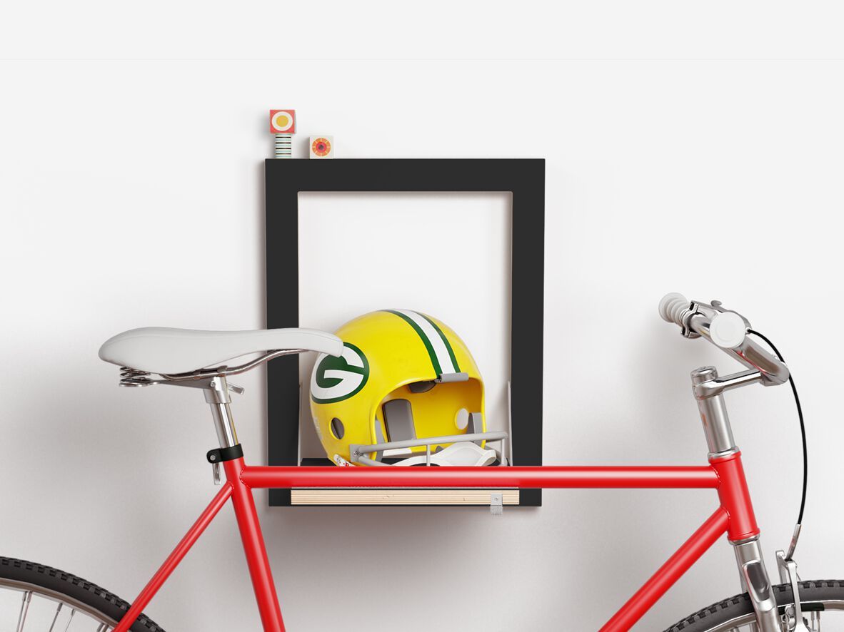 Крытая стойка для велосипедов из фанеры AMBIVALENZ Fläpps Velohäng 50x40-1 ARCH-00117798